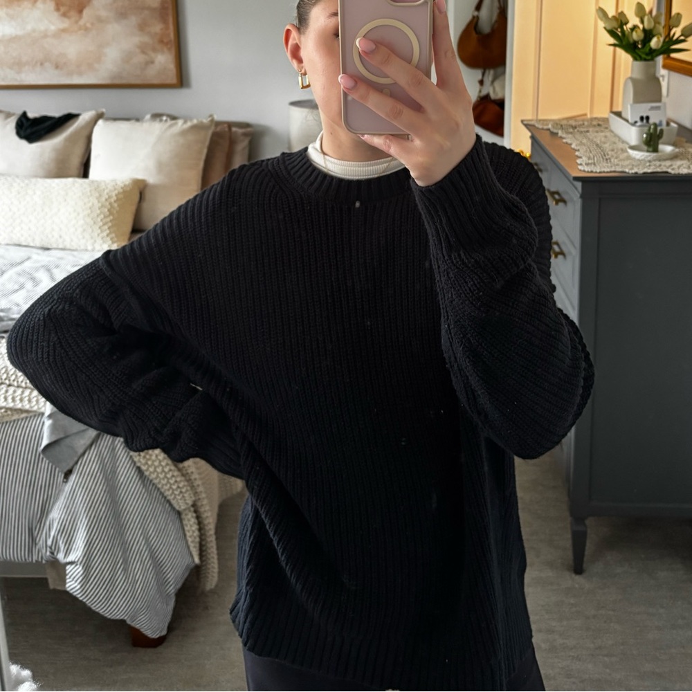 AE Oversized Black Sweater - image 2